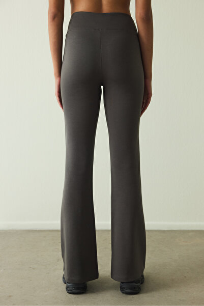 Penti Antrasit Easy Yüksek Bel İspanyol Paça Pantolon