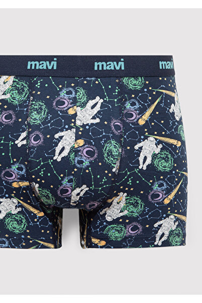 Mavi Тъмносиня боксерка с принт 0910741-70695