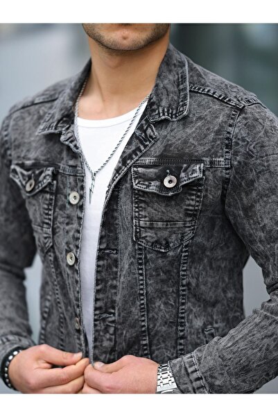 comstar Чоловічий сірий джинсовий піджак