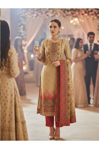 Rang Unstitched Churidar Salwar Kameez Set