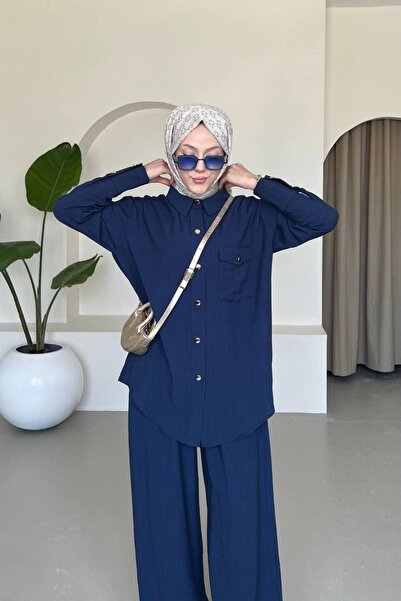 comstar Жіноча туніка-сорочка з широкими штанинами, брюки-палаццо, комплект для мусульманок