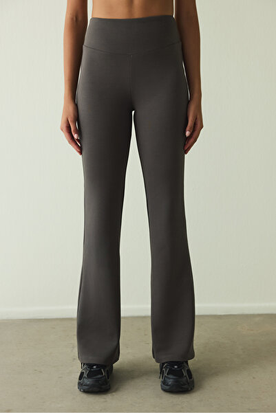Penti Antrasit Easy Yüksek Bel İspanyol Paça Pantolon