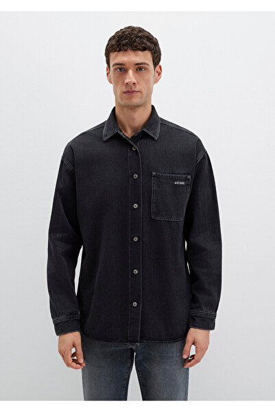 Mavi Aidan Black Antrasit Jean Gömlek Regular Fit / Normal Kesim 0210588-85622