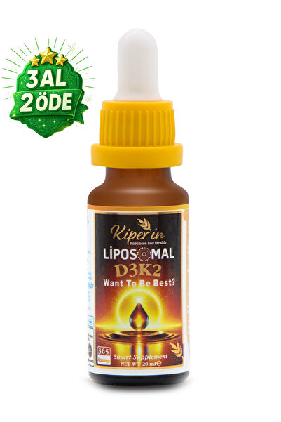 Kiperin Lipozomal D3 K2 Vitaminleri (MK4 ve MK7) & Çok Yüksek Biyoaktif (365 Günlük) | Akıllı Gıda Takviyesi
