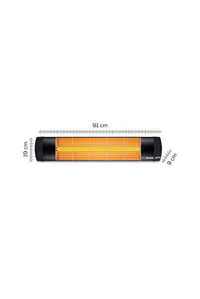 UFO Basic 2300 W Termostatlı Hem Yatay Hem Dikey Isıtıcı