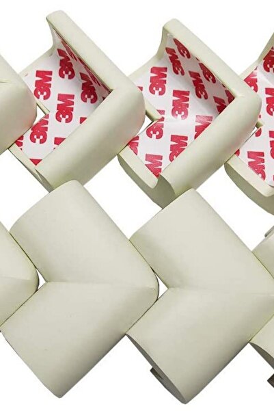 Miningaa 4 Pieces Soft Corner Protector Baby Protection Corner Guards, Furniture Table, Stairs with Safety Tape