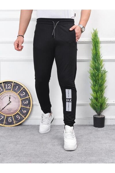 comstar Чоловічі штани-джоггери з еластичним поясом і принтом