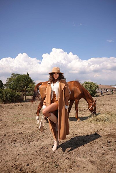 comstar Women's Double Breasted Collar Coat