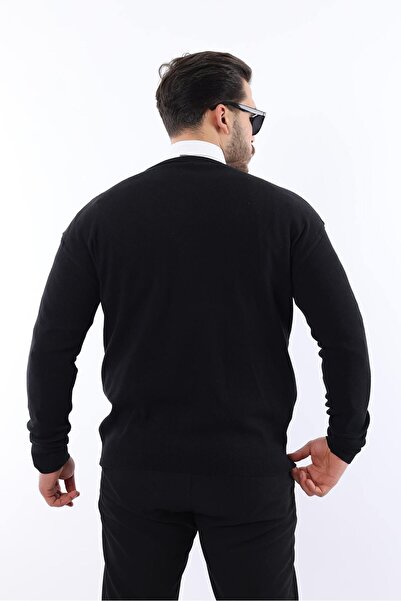 WOWA COMPANY Crew nyakú kötöttáru pulóver