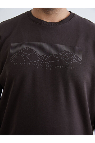 LC Waikiki Визия Нова колекция Мъжка суитшърт с принт на велосипед на врата