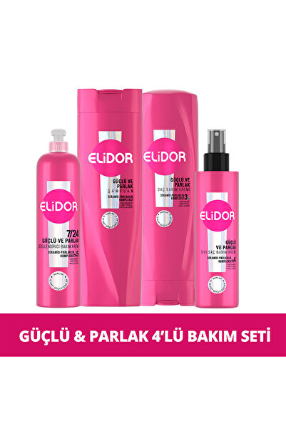 Elidor Güçlü ve Parlak Saç Bakım Seti 4'lü