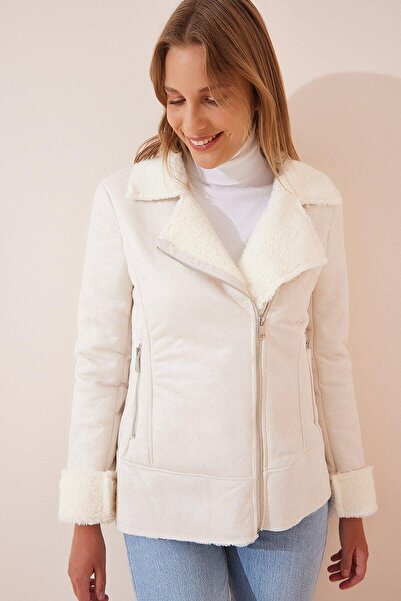 comstar Women's Faux Fur Nubuck Coat