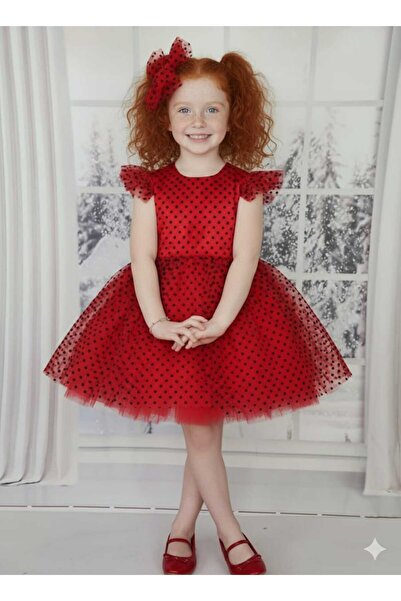 muzur kids فستان سهرة/مشبك للفتيات من التول والبطانة (يمكن اختيار مقاس أكبر)