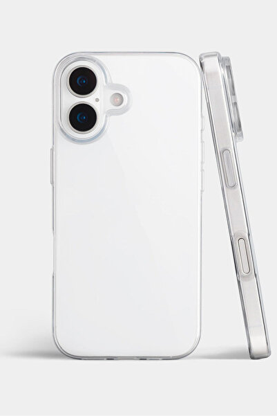 mooodcase iPhone 17 Compatible Transparent Silicone Case - Shock-Absorbing Flexible Protective Clear Cover