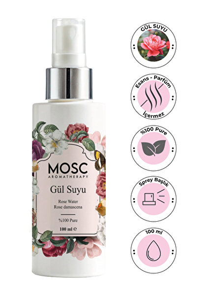 Mosc Gül Suyu 100 ml %100 Saf (Rose Water)