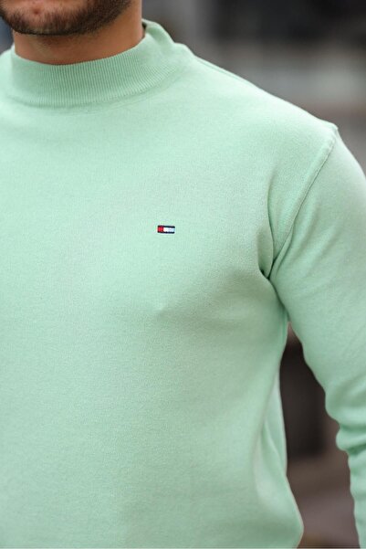 comstar Чоловічий светр з напівкомірцем з бавовняного трикотажу