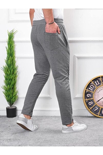 comstar Чоловічі спортивні штани з еластичним поясом і принтом, кольору димчастого, для бігу