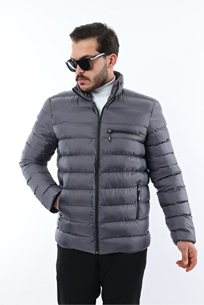 comstar Чоловічий трендовий стильний пуховик з блискавкою
