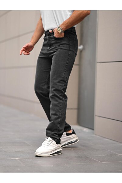 comstar Чоловічі потерті широкі штанини базові копчені мішкуваті джинсові штани