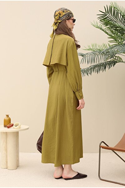 HEQA Rüzgarlıklı Elbise Olive