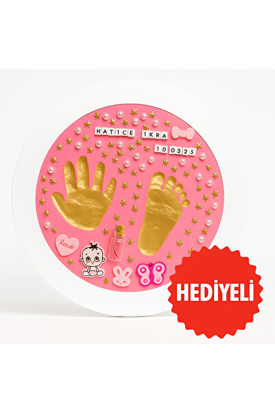 kalıcı anlar Bebek El ve Ayak İzi Seti - HEDİYELİ