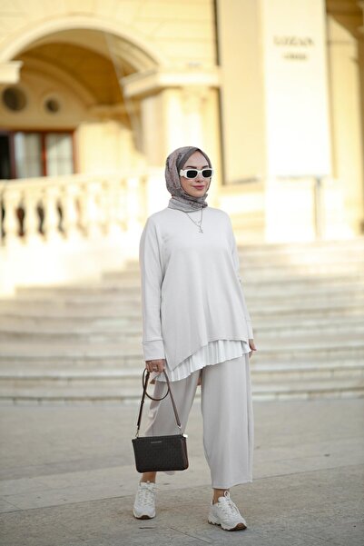 NS Moda Tesettür Zeyna Kadın Krem Model-524