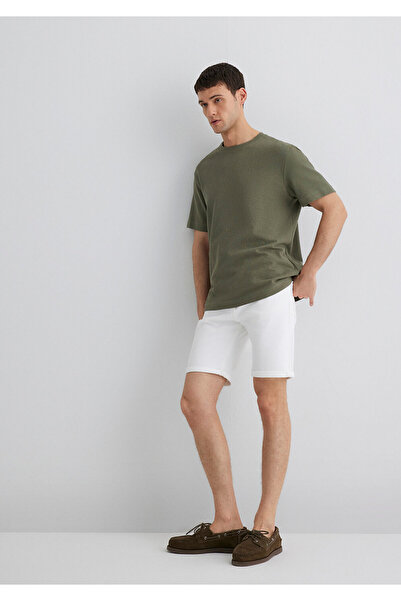 Mavi Brian Beyaz Comfort Jean Şort 0418423856