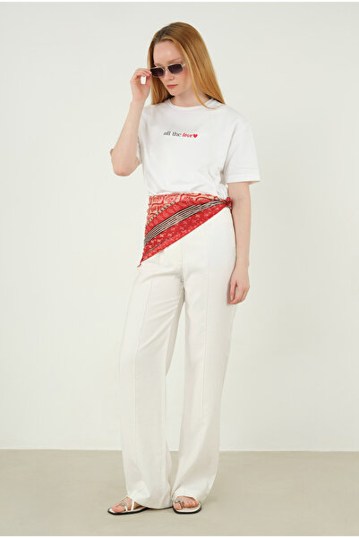 HEQA All The Love Біла футболка з розривом