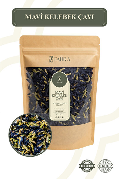 Fahra Mavi Kelebek Çayı 100 gr Blue Butterfly Pea Tea Doğal ve Canlı Bitki Çayı