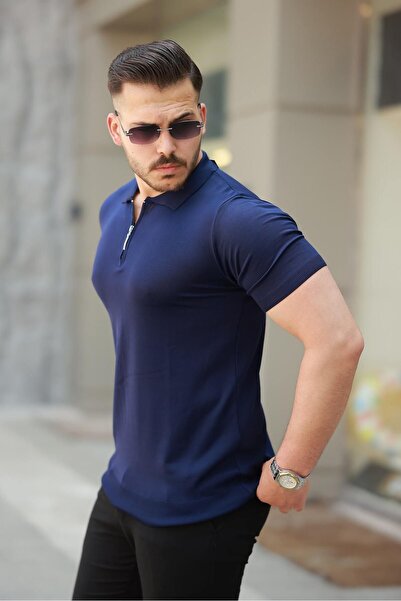 comstar Чоловічий футболка з напівзастібкою Basic вузький комір поло