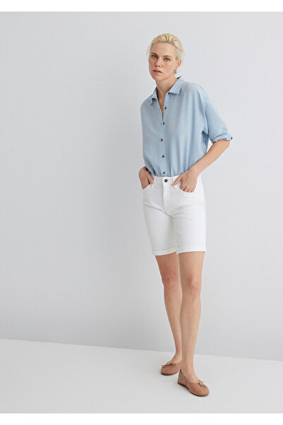 Mavi Alexis Gold Klasik Beyaz Jean Şort 1441530484