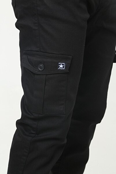 comstar Чоловічі штани-джоггери з еластичним поясом і вузькими штанинами, чорні