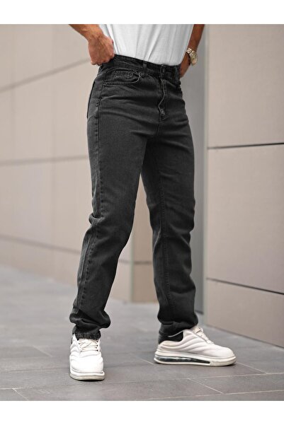 comstar Чоловічі потерті широкі штанини базові копчені мішкуваті джинсові штани