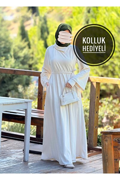 Nissra Ankanoor Envelope Sleeves Knitted Ferace&Dress Anka255103