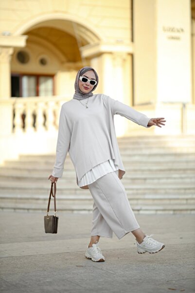 NS Moda Hijab Zeyna Women's Cream Model-524