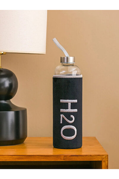 Dörtel Tedarik H2O Glass Flask with Plush Cover 600 ml