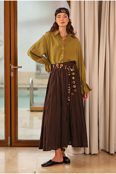 HEQA Kraşlı Vual Etek Acı Kahve