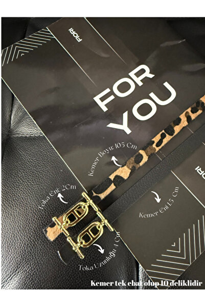 Fiori 2’li Gold Tokalı İnce Kemer, Pantolon Kemeri, Gömlek Kemeri, Ceket Kemeri