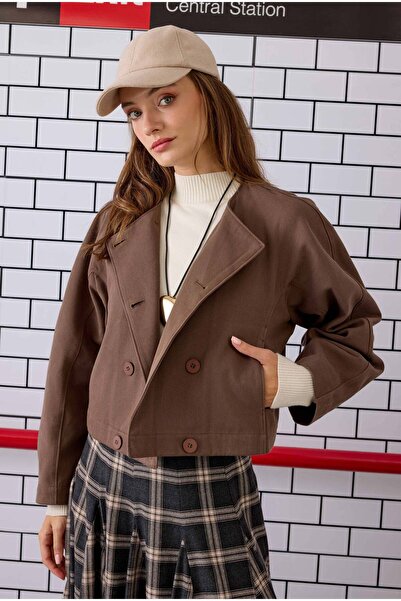 HEQA Бавовняний круазе-піджак - Пильний кави