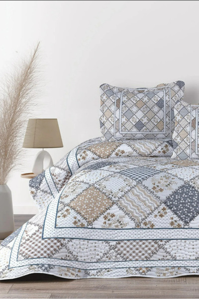 BELENAY Luz 3 Piece Double Bedspread Set – Pique Set
