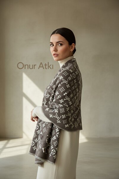 Onur Etol - New Collection Wide Shoulder Neckerchief Winter Thick Product Double-Sided Woven Fabric Legend Store