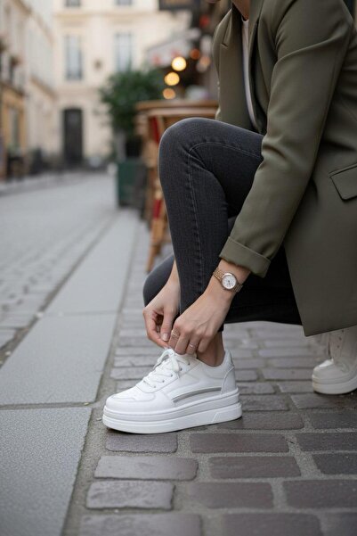 marinarosse Εγγυημένα αθλητικά παπούτσια Elinda White Daily Orthopedic Γυναικ...