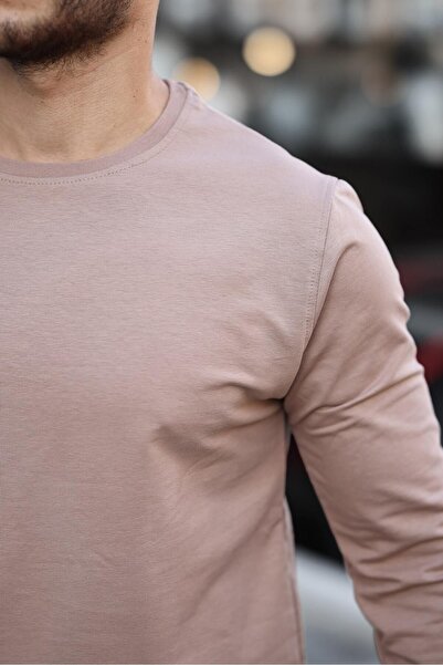 comstar Чоловічий велосипедний комір Basic з довгими рукавами, вузький, кавовий