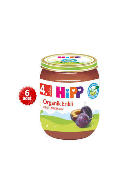 Hipp Organik x 6 Adet Erikli Püresi 125gr