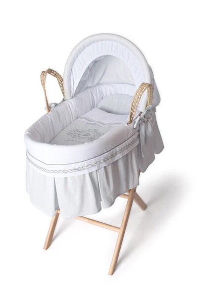 OEM Cosulet din rachita pentru bebelusi, model Prince, alb