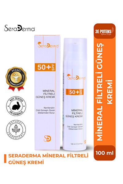 SeraDerma واقي من الشمس بفلتر معدني بعامل حماية من الشمس 50+ - 100 مل