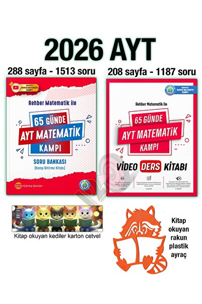 REHBER MATEMATİK YAYINLARI 65 Günde 2026 AYT Matematik Kampı Video Ders Notları
