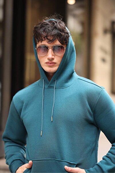 comstar Чоловічий капюшон з кишенями Basic Синій Світшот