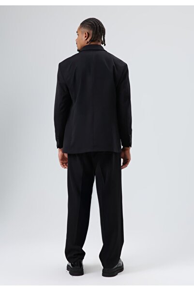 VAMOSCLO Oversized Double-Breasted Suit Black