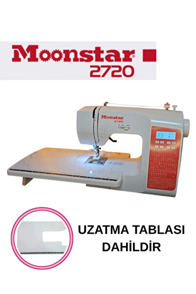 dm dikişmarket Moonstar 200 Desenli Ev Tipi Elektronik Dikiş Ve Piko Makinesi UZATMA TABLALI / Model 2720
